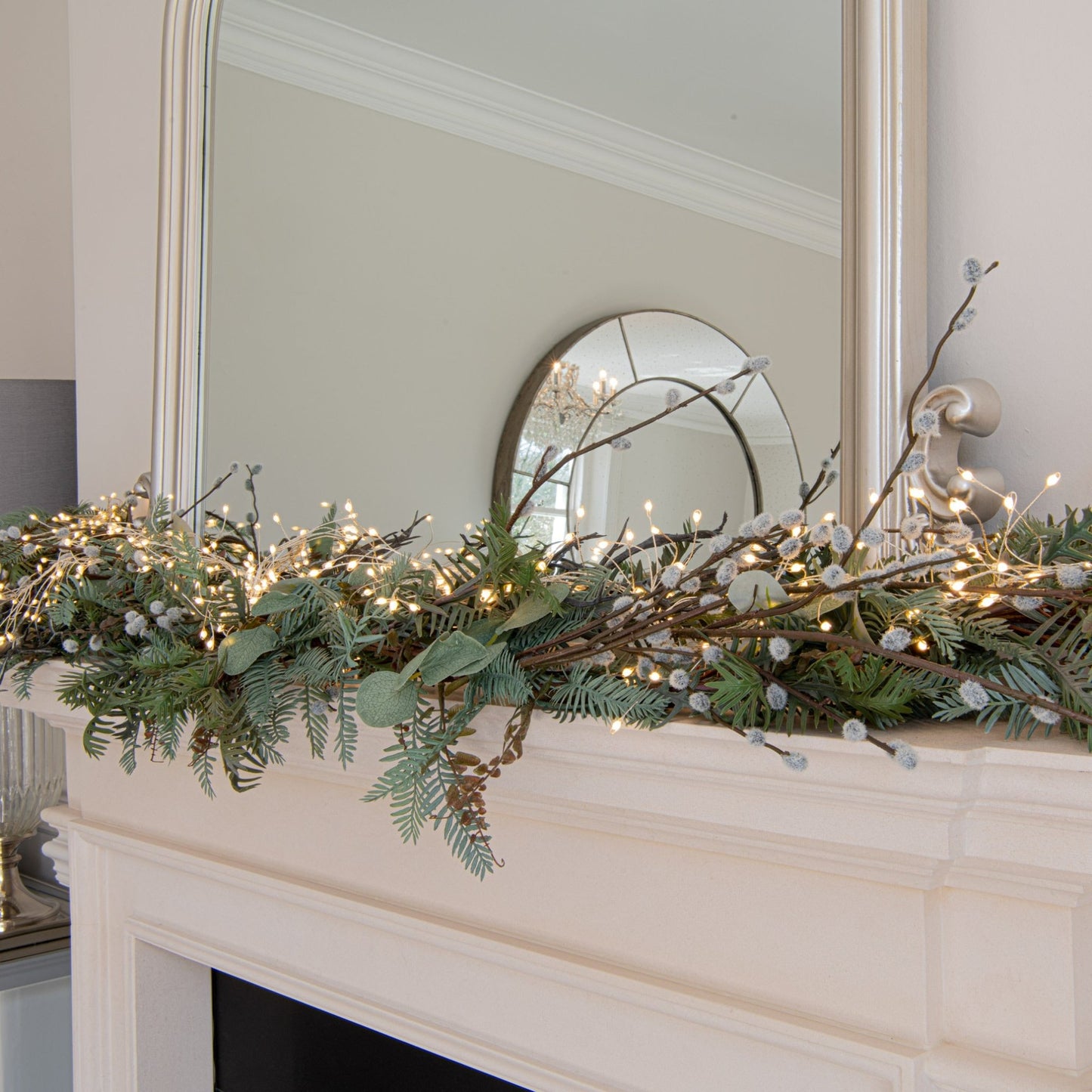 2.75m 9ft Plug - In LED 8 Sequence Warm White Cluster String - Darlington's Décor