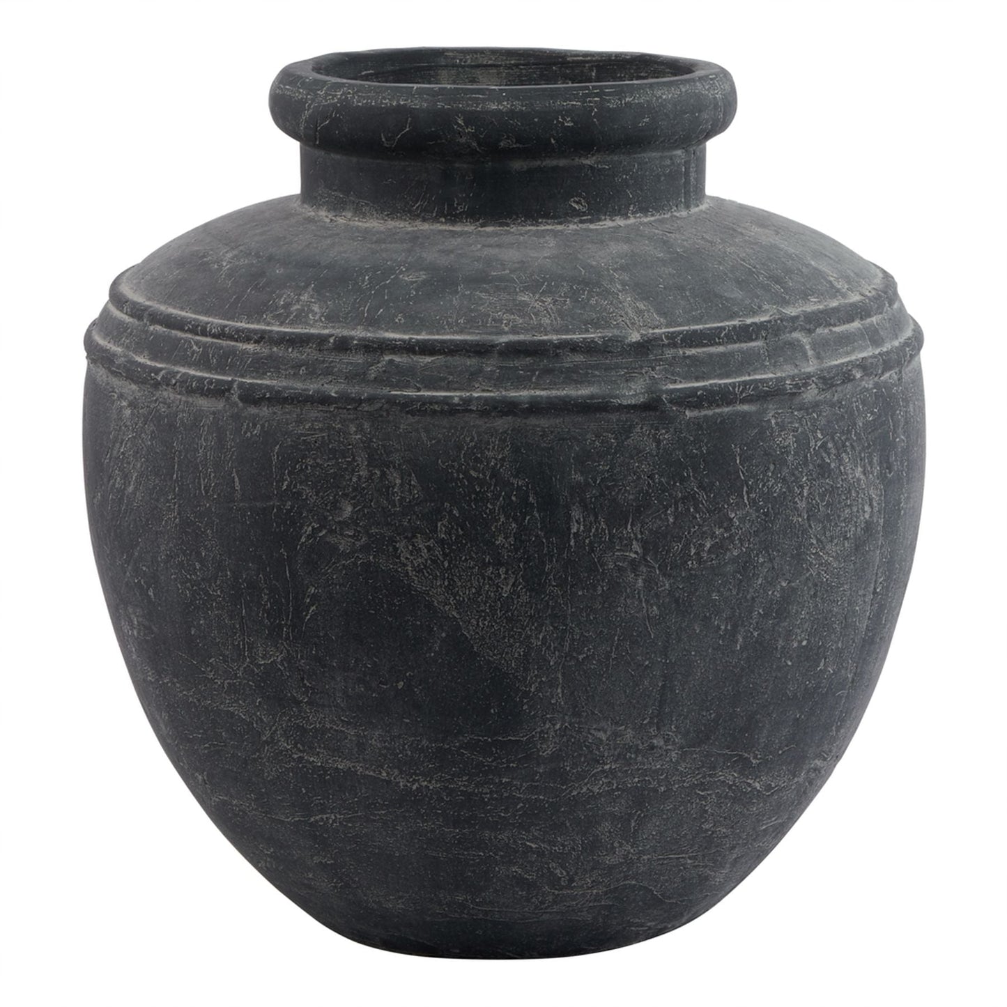Amalfi Large Grey Water Pot for Rustic Elegance - Darlington's Décor