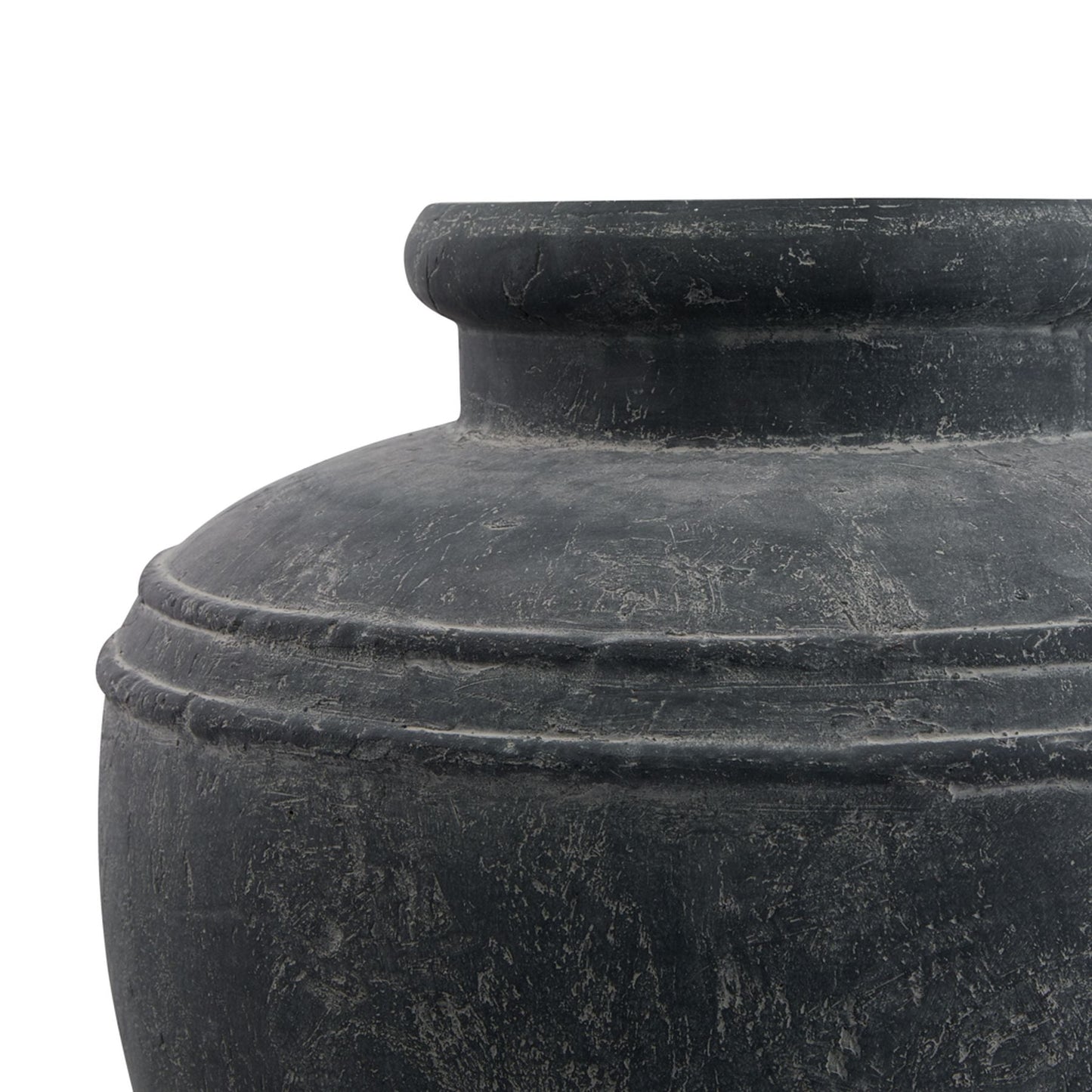 Amalfi Large Grey Water Pot for Rustic Elegance - Darlington's Décor