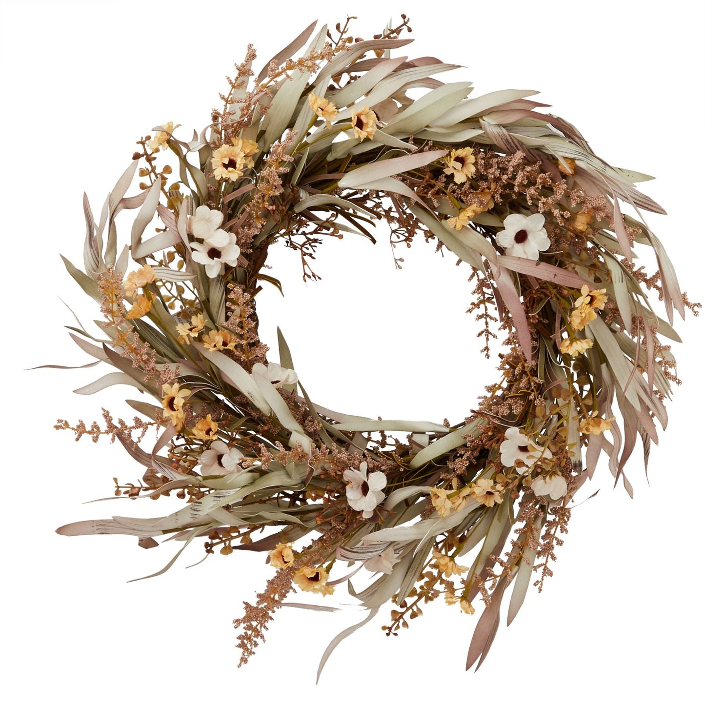 Amelie Wreath: Lush Seasonal Blooms for Elegant Spaces - Darlington's Décor