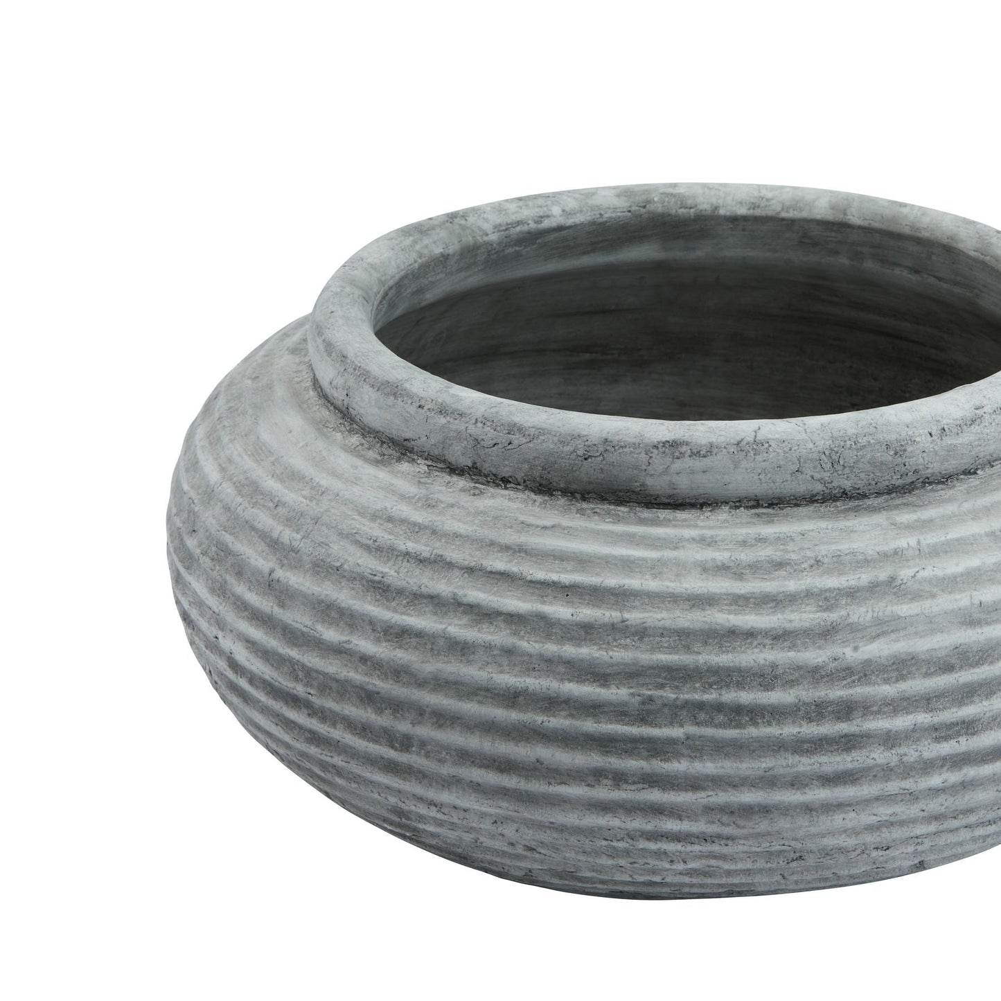 Athena Round Ribbed Planter for Stylish Botanicals - Darlington's Décor