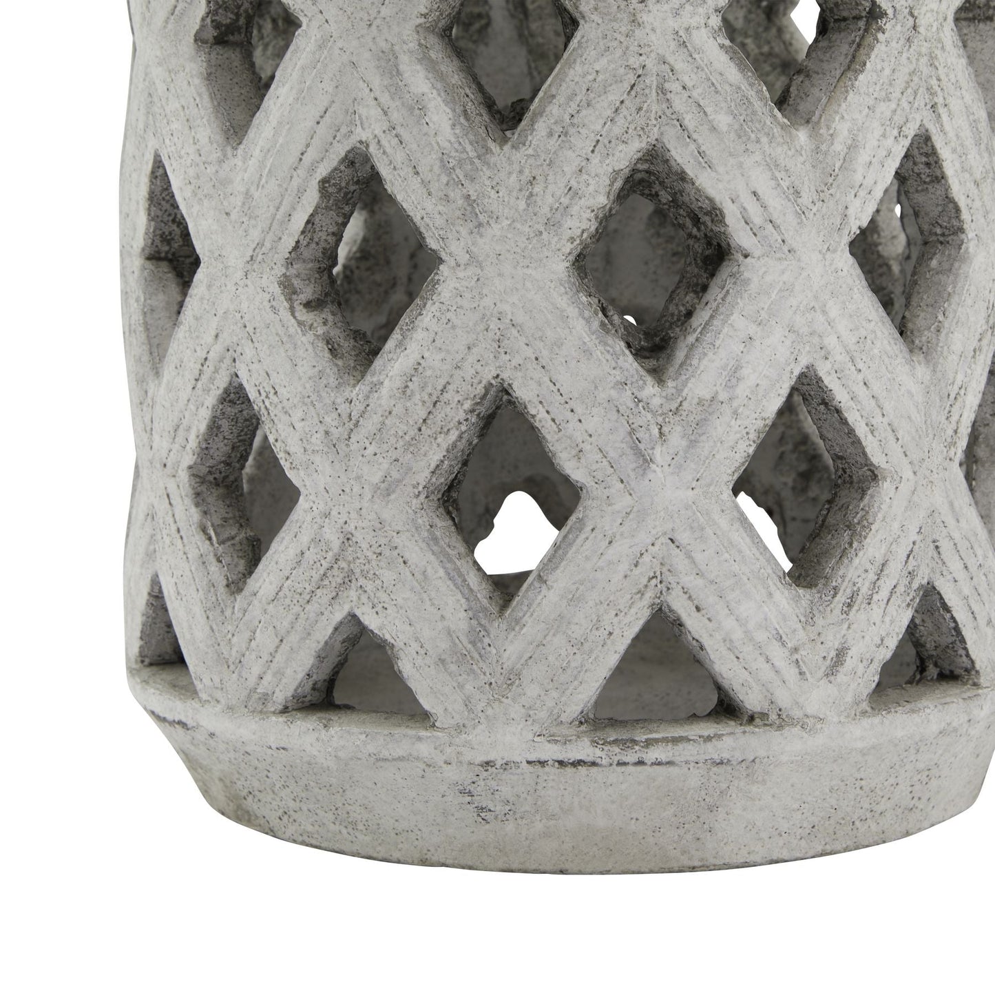 Athena Stone Large Lattice Lantern for Enchanting Ambiance - Darlington's Décor