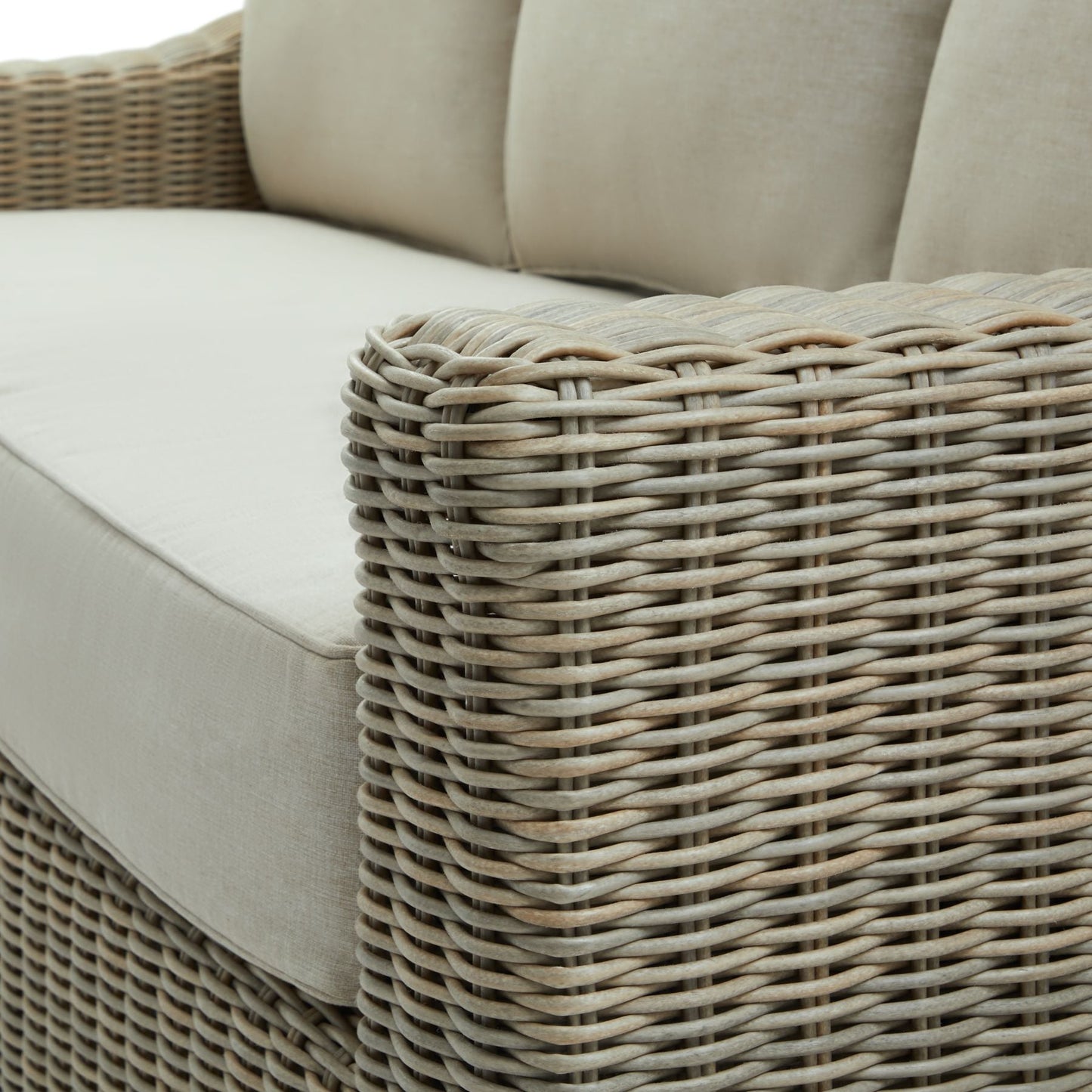 Elegant Outdoor Three Seater Sofa - Weatherproof Comfort - Darlington's Décor