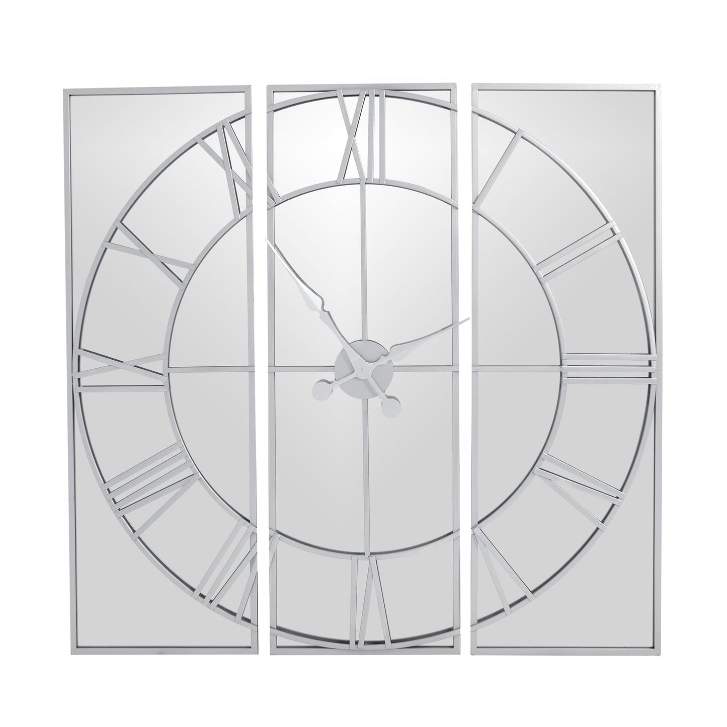 Celina Mirrored Wall Clock for Chic Home Décor - Darlington's Décor