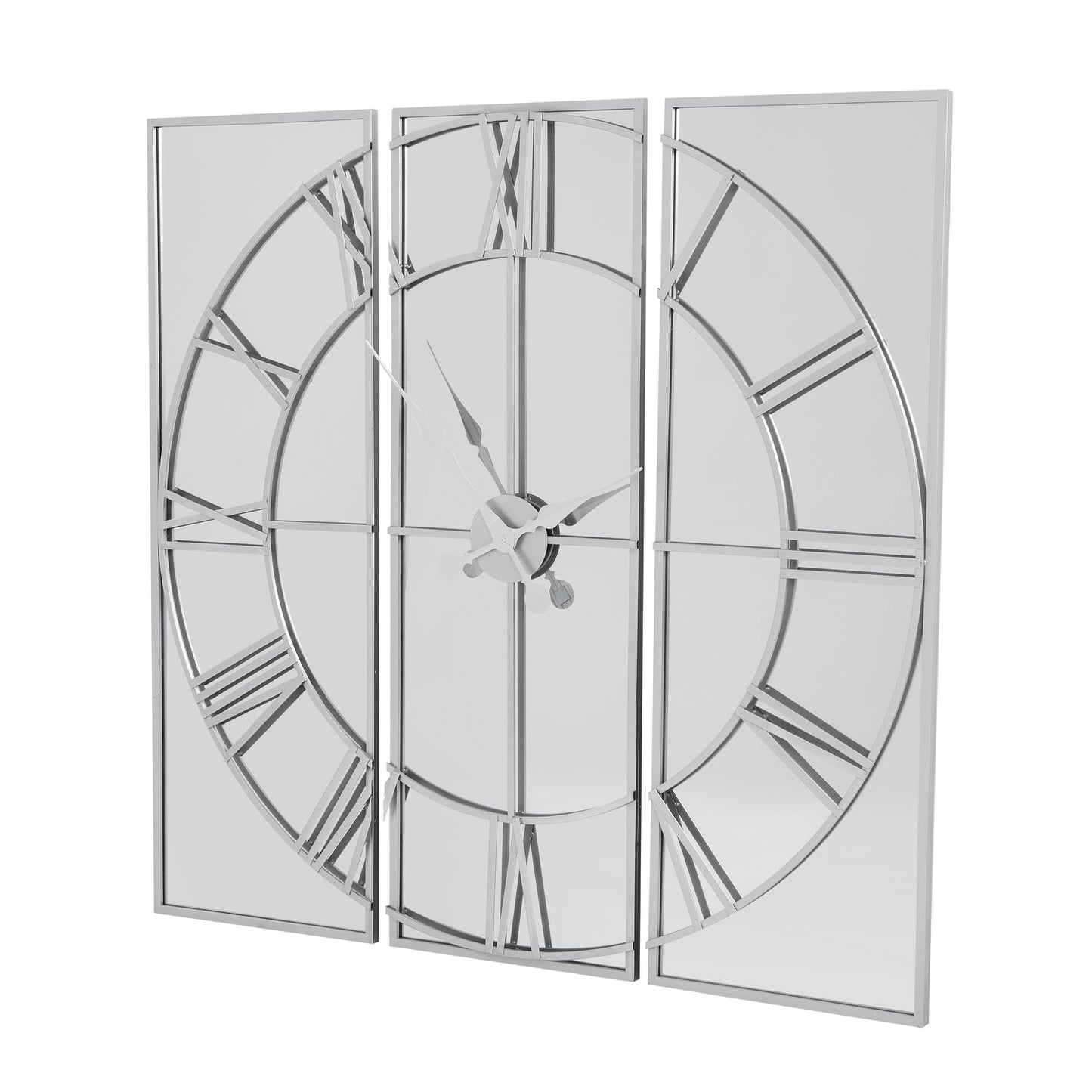 Celina Mirrored Wall Clock for Chic Home Décor - Darlington's Décor