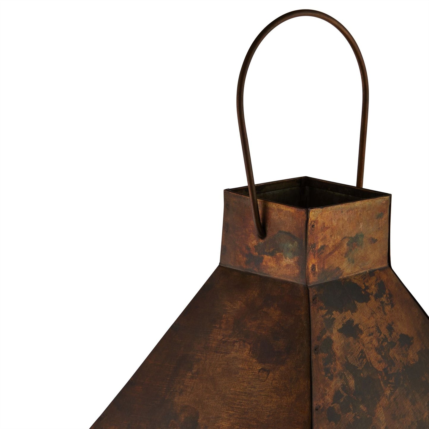Charming Burnished Brass Large Lantern for Elegant Ambiance - Darlington's Décor