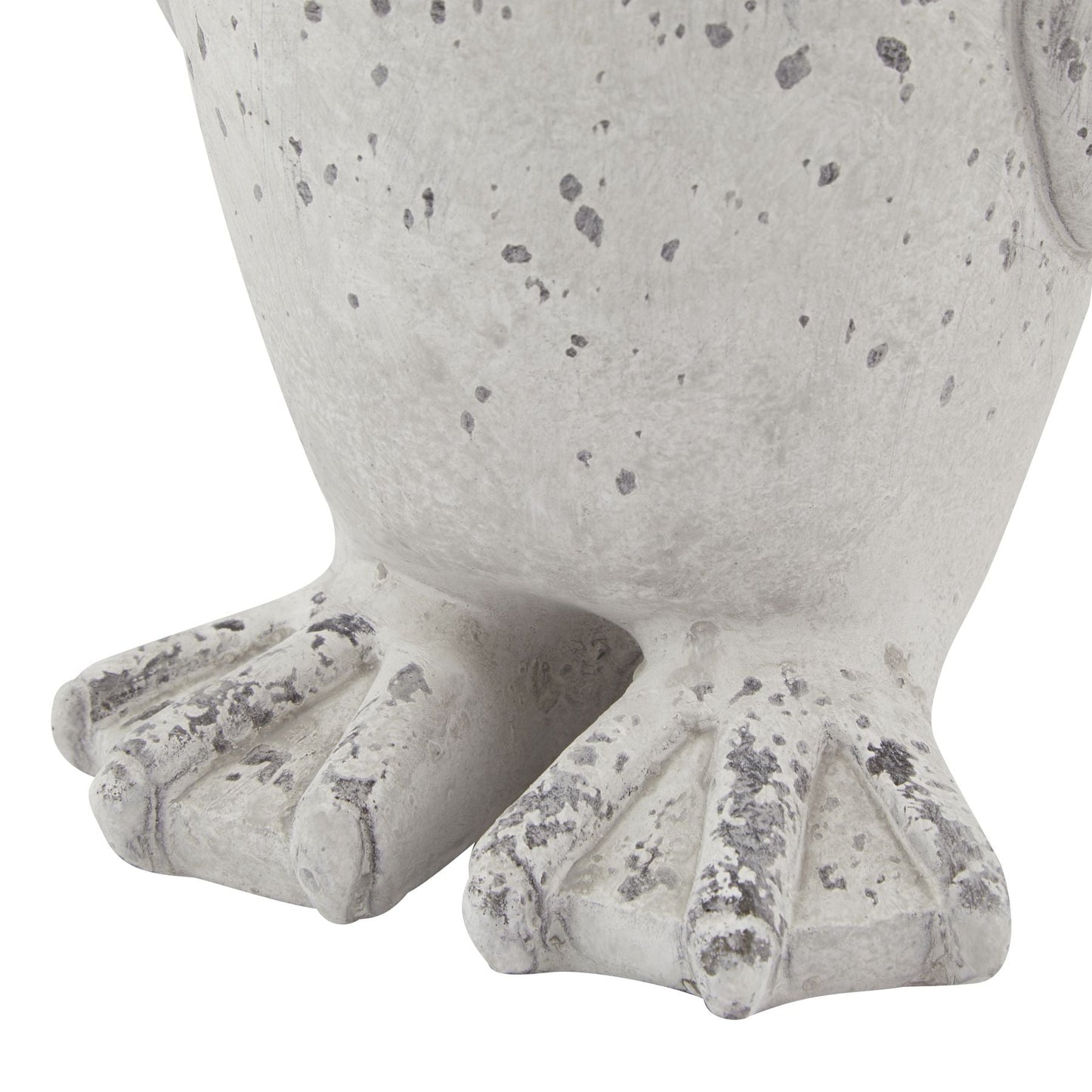 Charming Medium Grey Stone Effect Penguin Statue Decor - Darlington's Décor