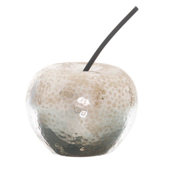 Charming Small Silver Apple Ornament for Elegant Decor - Darlington's Décor