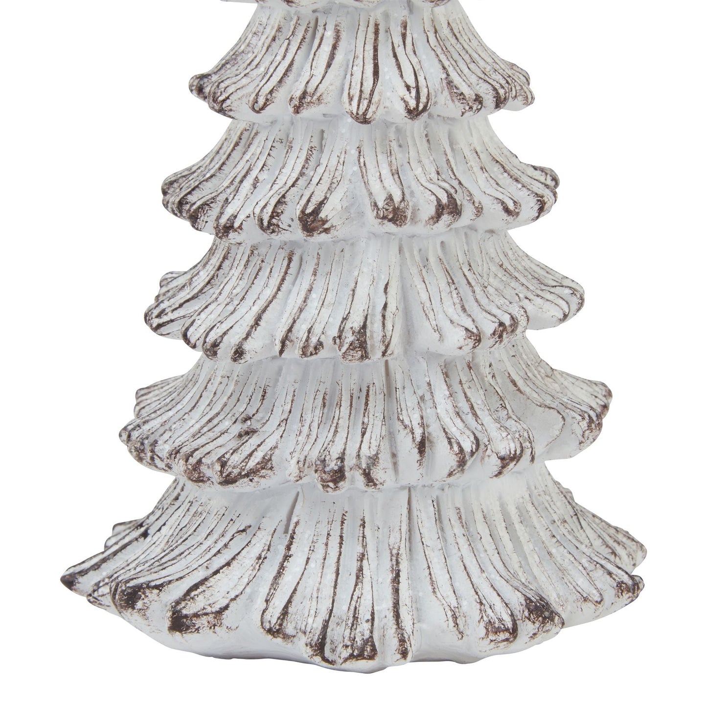 Charming Small Snowy Fir Tree Sculpture for Winter Decor - Darlington's Décor