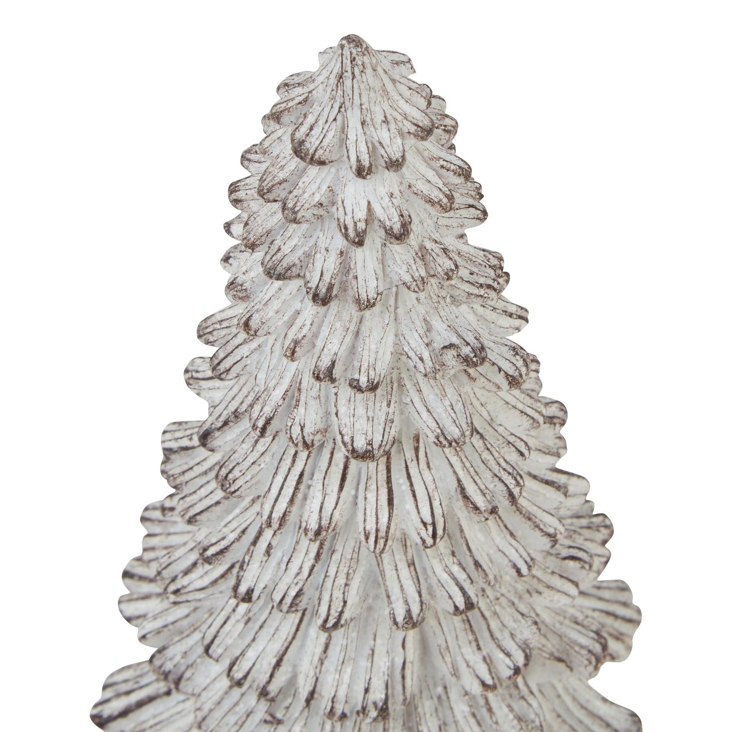 Charming Small Snowy Fir Tree Sculpture for Winter Decor - Darlington's Décor