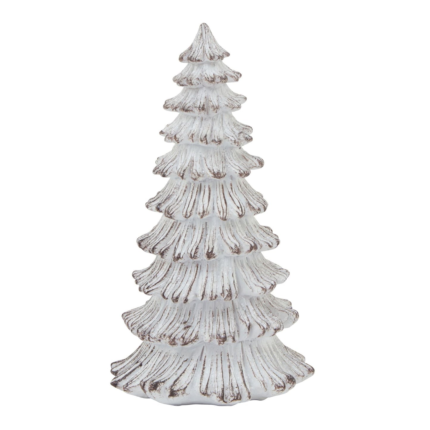 Charming Small Snowy Fir Tree Sculpture for Winter Decor - Darlington's Décor