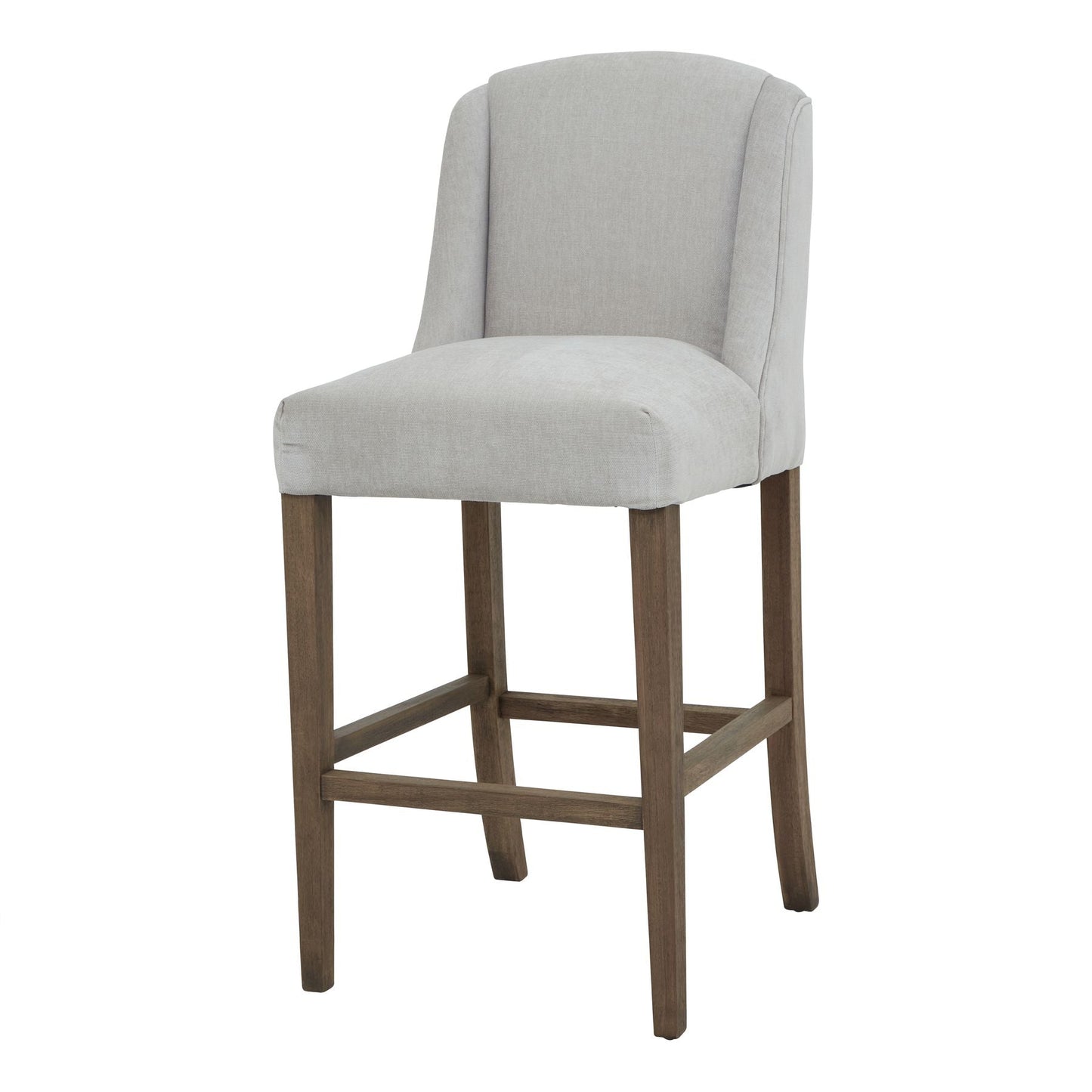 Elegant Compton Grey Bar Stool with Cushioned Seat for Comfort - Darlington's Décor