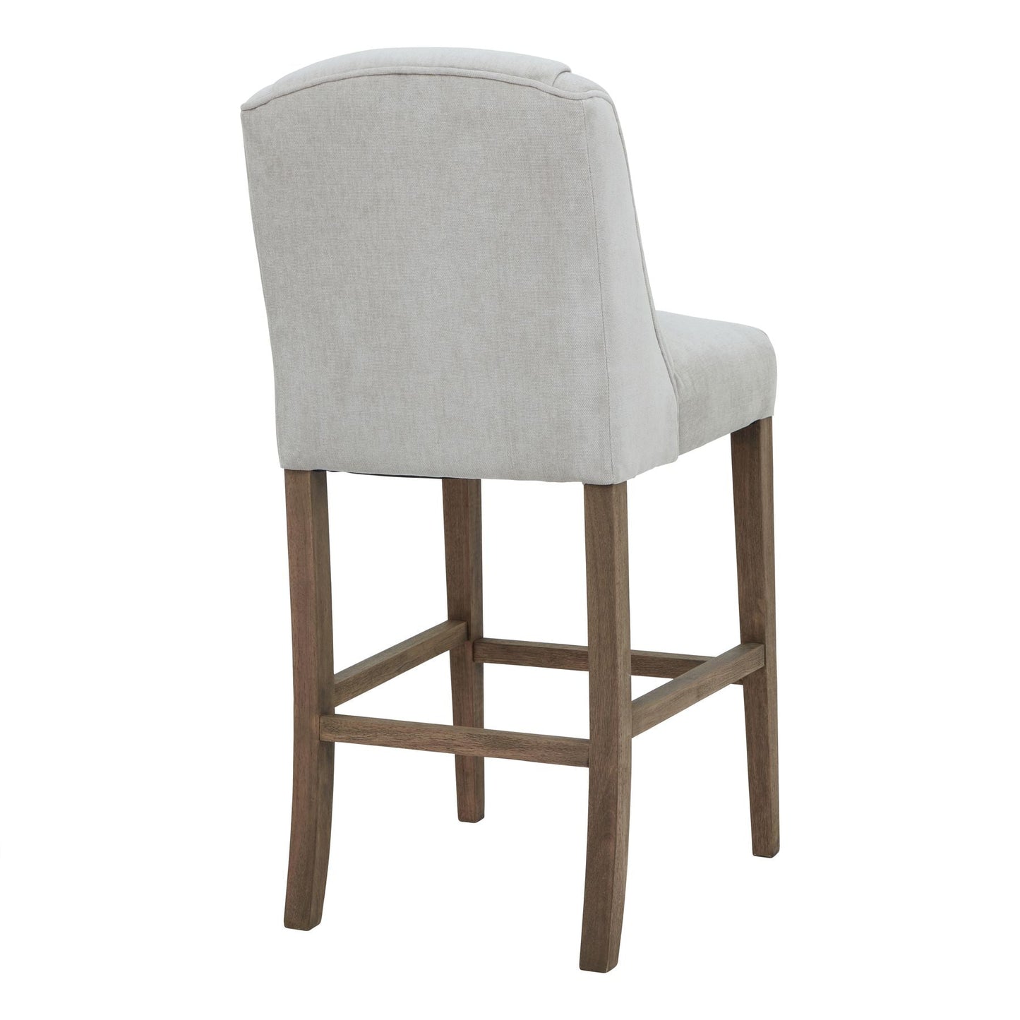 Elegant Compton Grey Bar Stool with Cushioned Seat for Comfort - Darlington's Décor