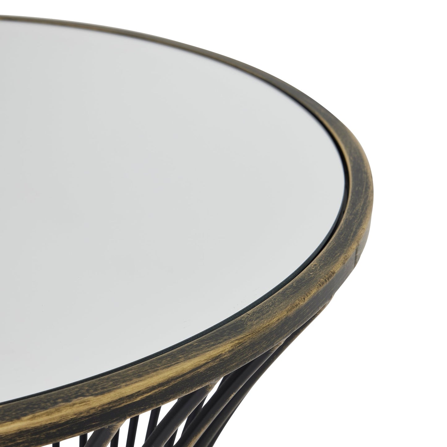 Elegant Concaved Mirrored Side Table for Stunning Decor - Darlington's Décor