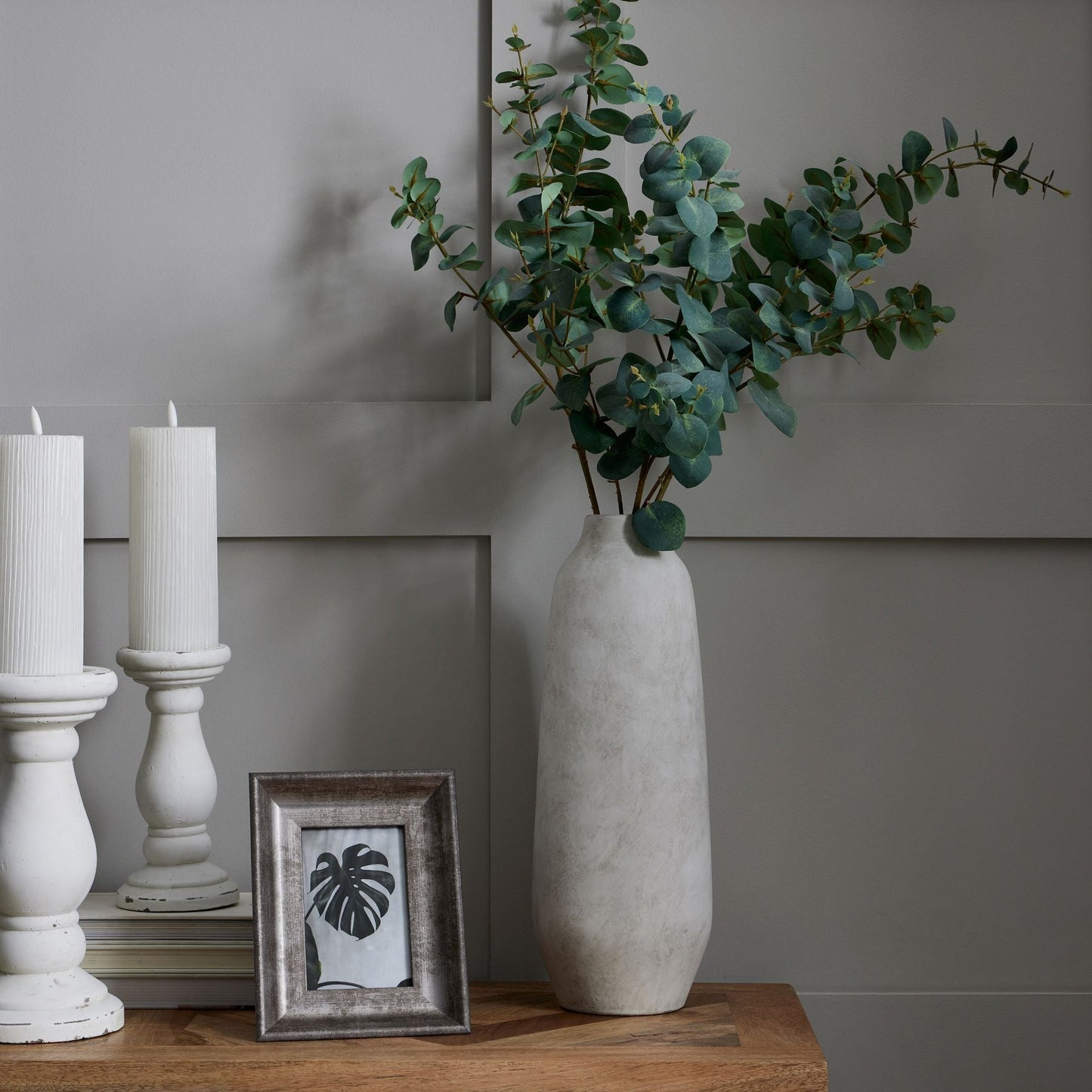 Darcy Ople Large Tall Vase with Organic Texture - Darlington's Décor