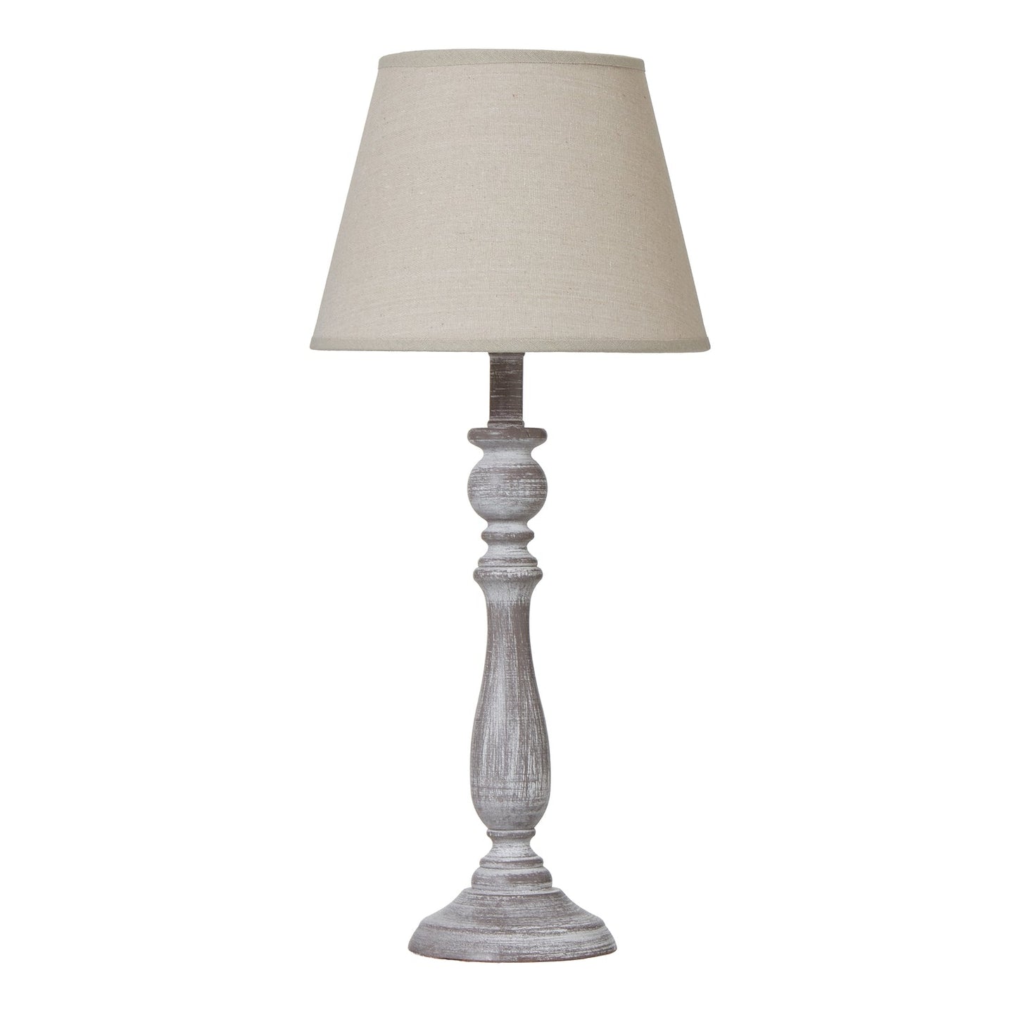 Dunum Column Table Lamp With Linen Shade - Elegant Glow - Darlington's Décor