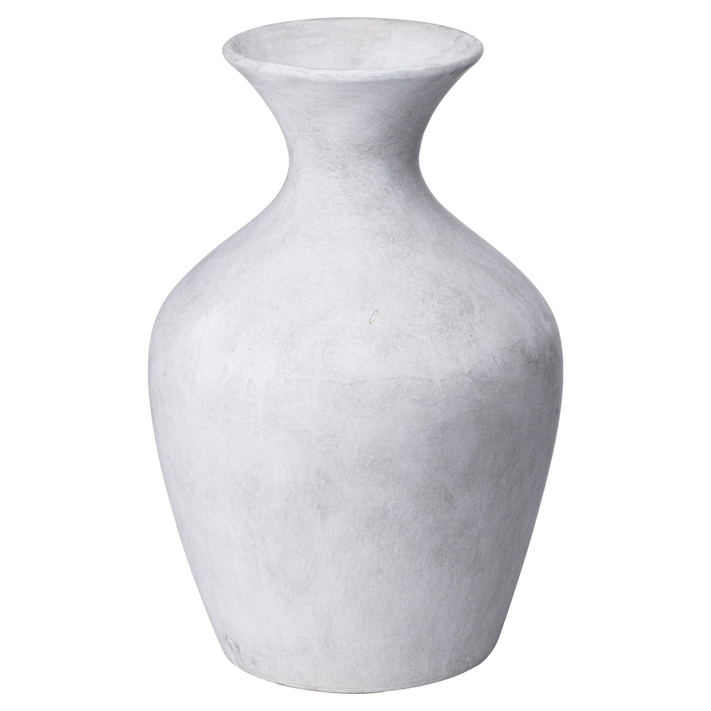 Elegant Darcy Ellipse Stone Vase for Faux Flowers - Darlington's Décor