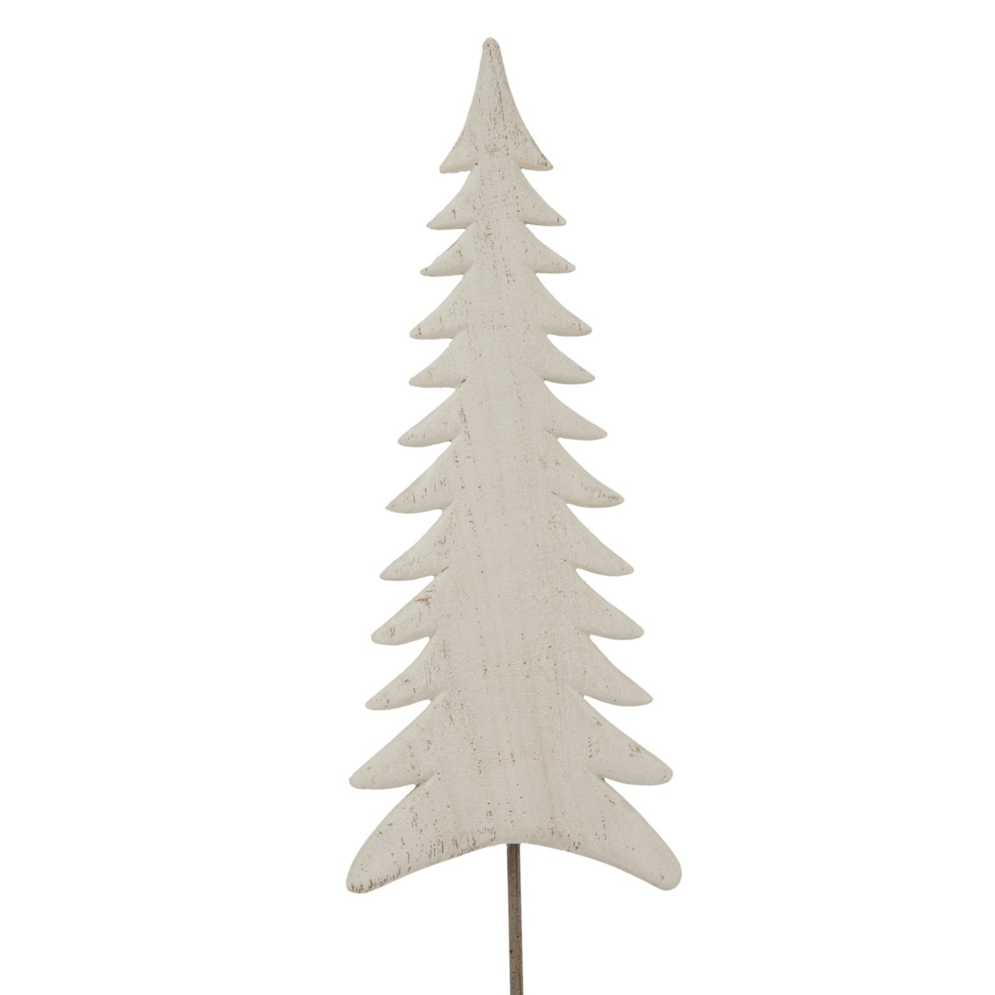 Elegant Large Whitewashed Tall Tree On Stand - Darlington's Décor