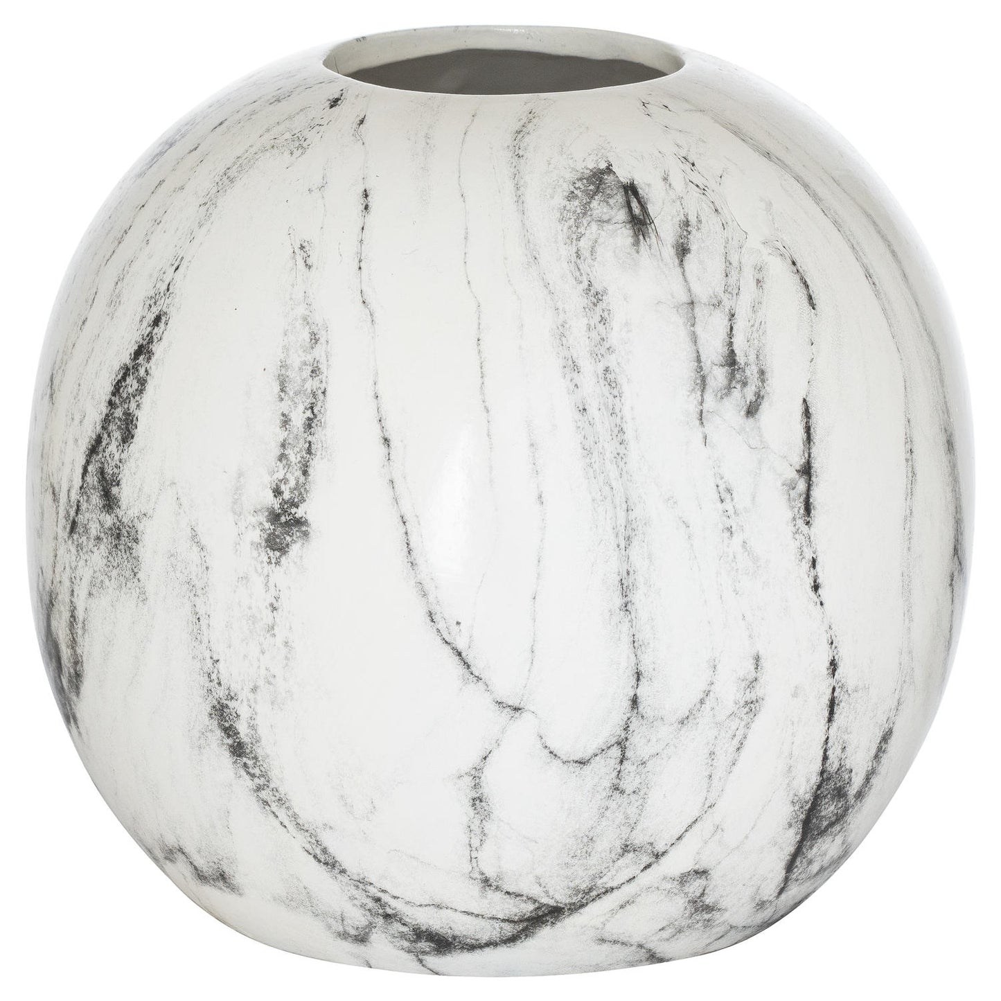 Elegant Marble Pudding Vase with Unique Finish - Darlington's Décor