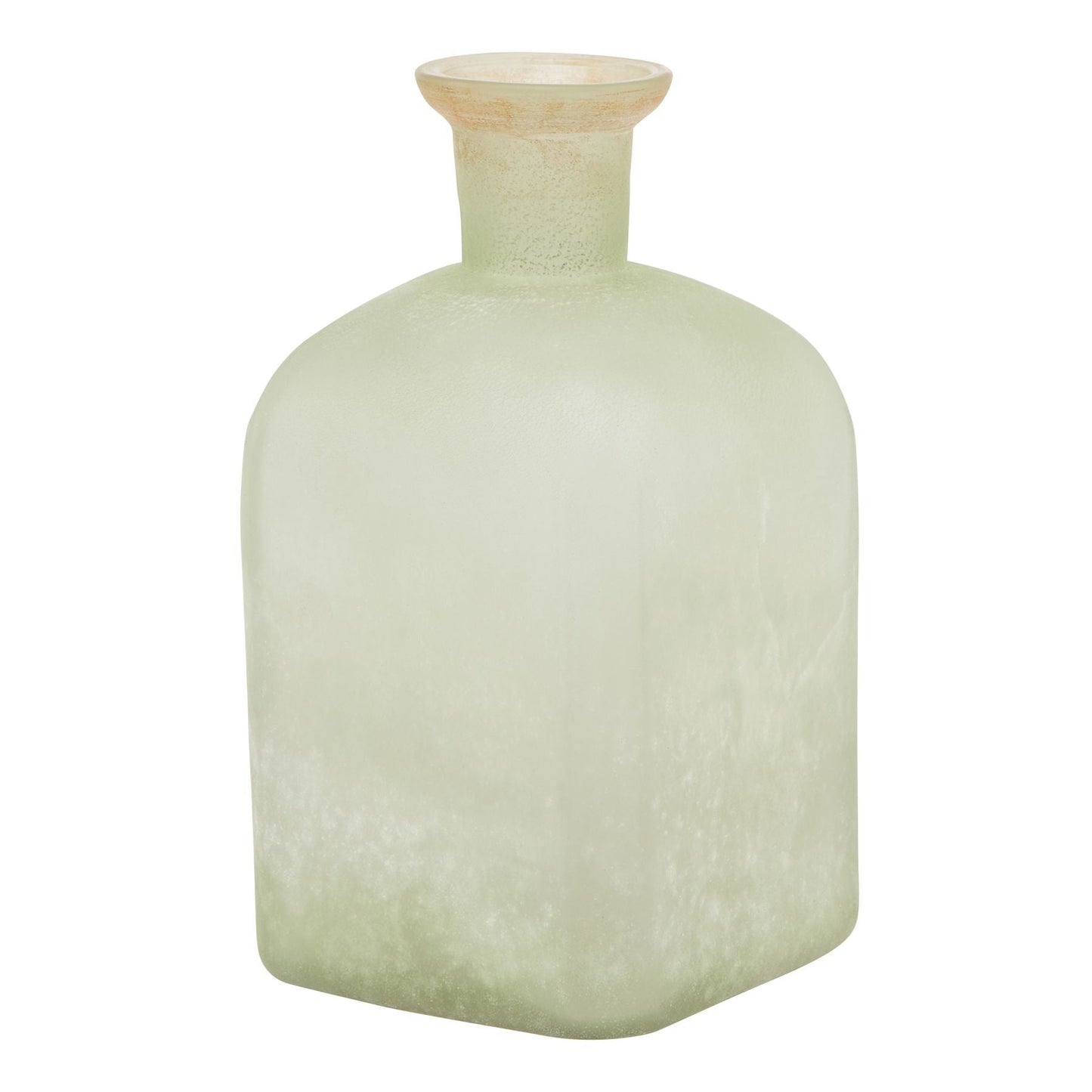 Elegant Smoked Sage and Aged Brass Large Candle Holder Vase - Darlington's Décor