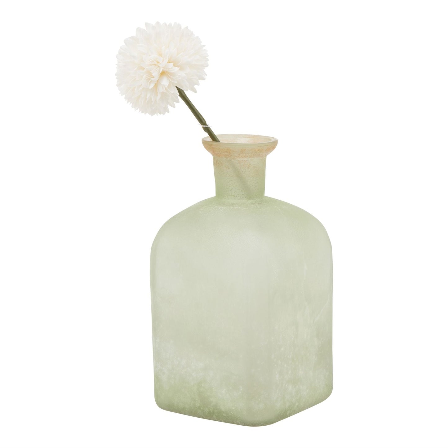 Elegant Smoked Sage and Aged Brass Large Candle Holder Vase - Darlington's Décor