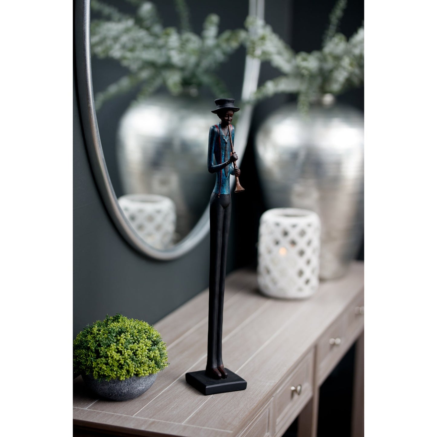 Elegant Standing Jazz Band Trumpeter Figurine for Decor - Darlington's Décor