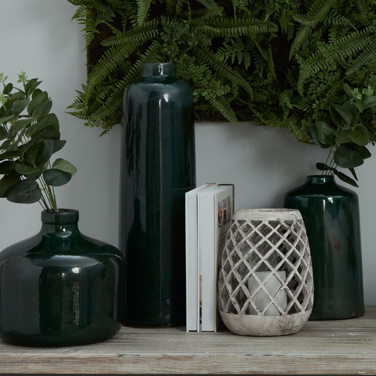 Garda Emerald Glazed Liv Vase for Elegant Spaces - Darlington's Décor