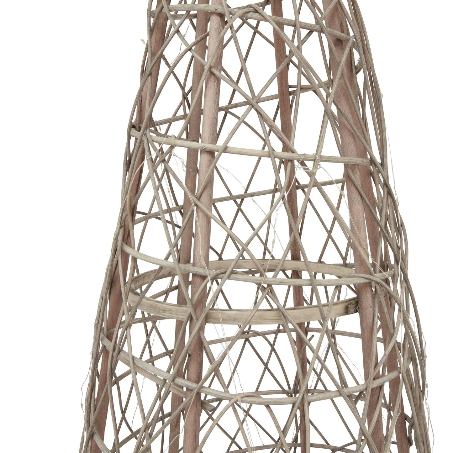 Illuminated LED Wicker Christmas Tree With Star - Darlington's Décor