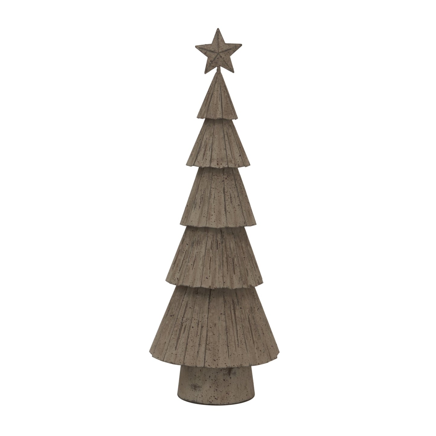 Large Rustic Bough Tree With Star For Festive Decor - Darlington's Décor