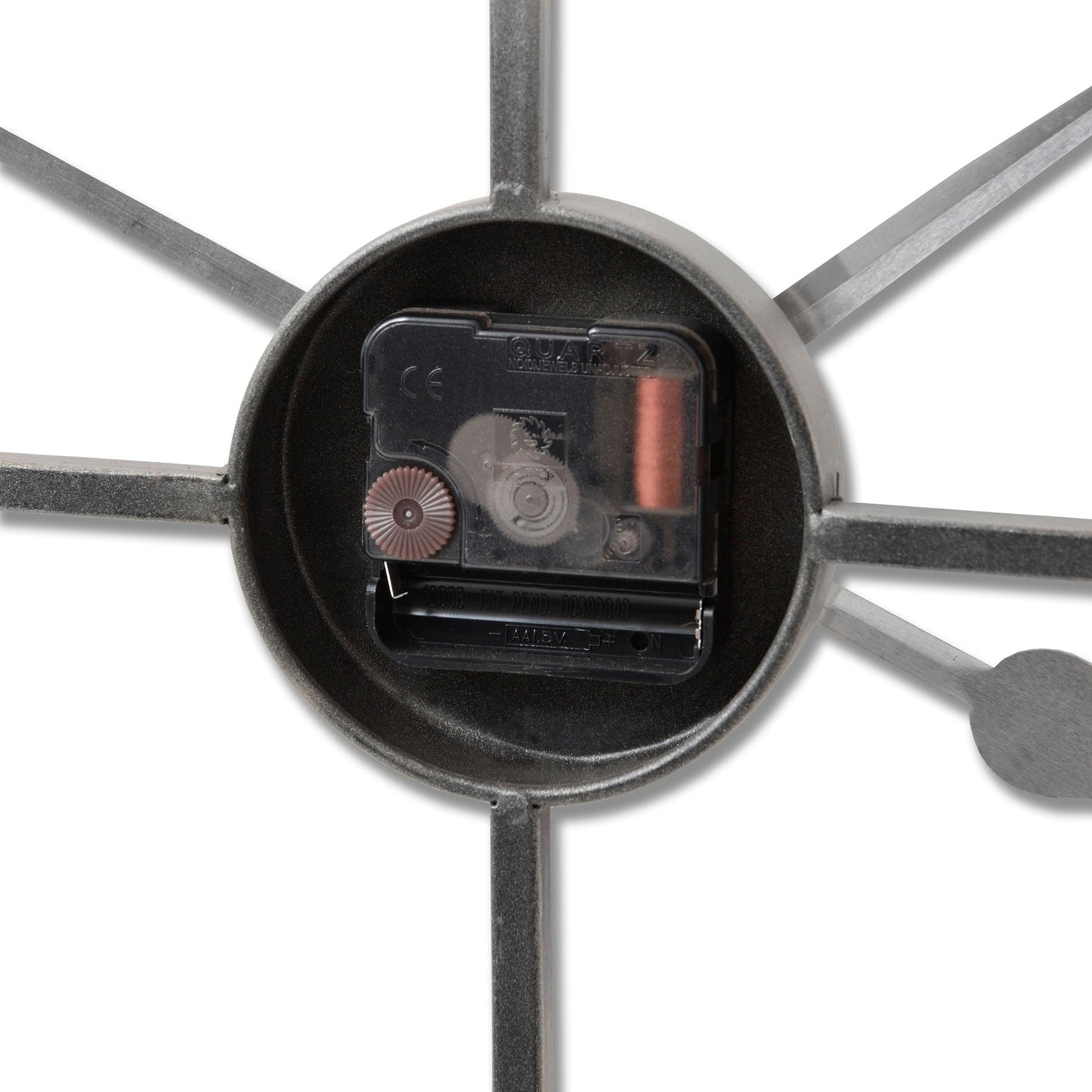 Large Silver Skeleton Wall Clock - Modern Elegance Unveiled - Darlington's Décor