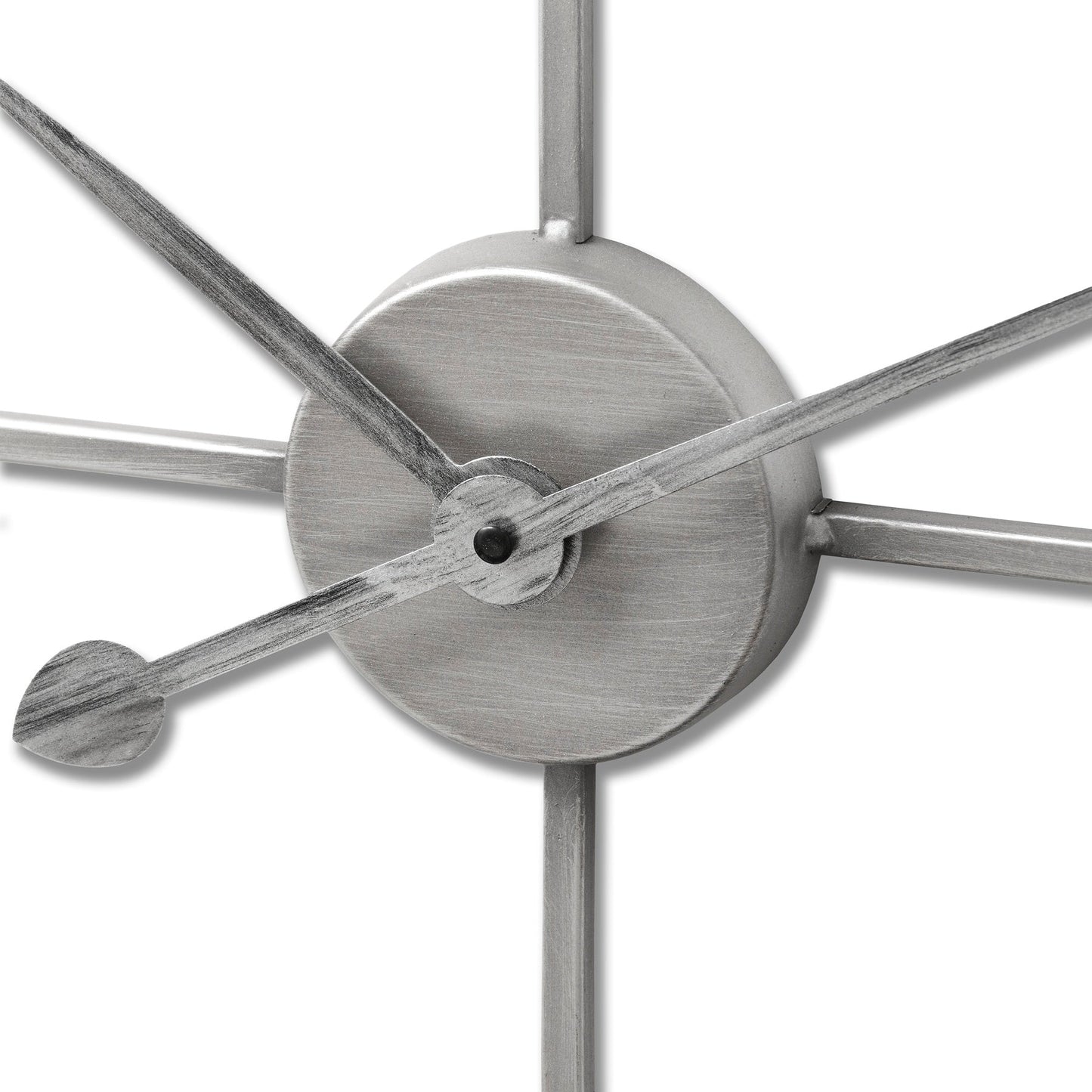 Large Silver Skeleton Wall Clock - Modern Elegance Unveiled - Darlington's Décor
