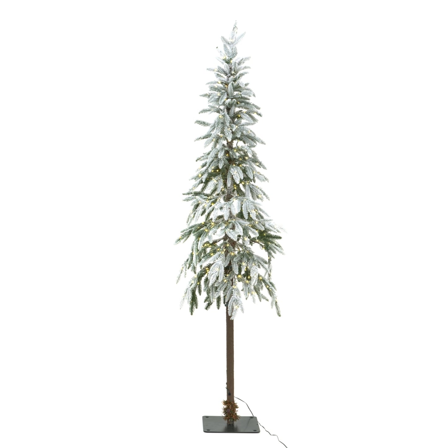 Large Snowy Woodland Pre - Lit 350 Led Christmas Tree Elegance - Darlington's Décor