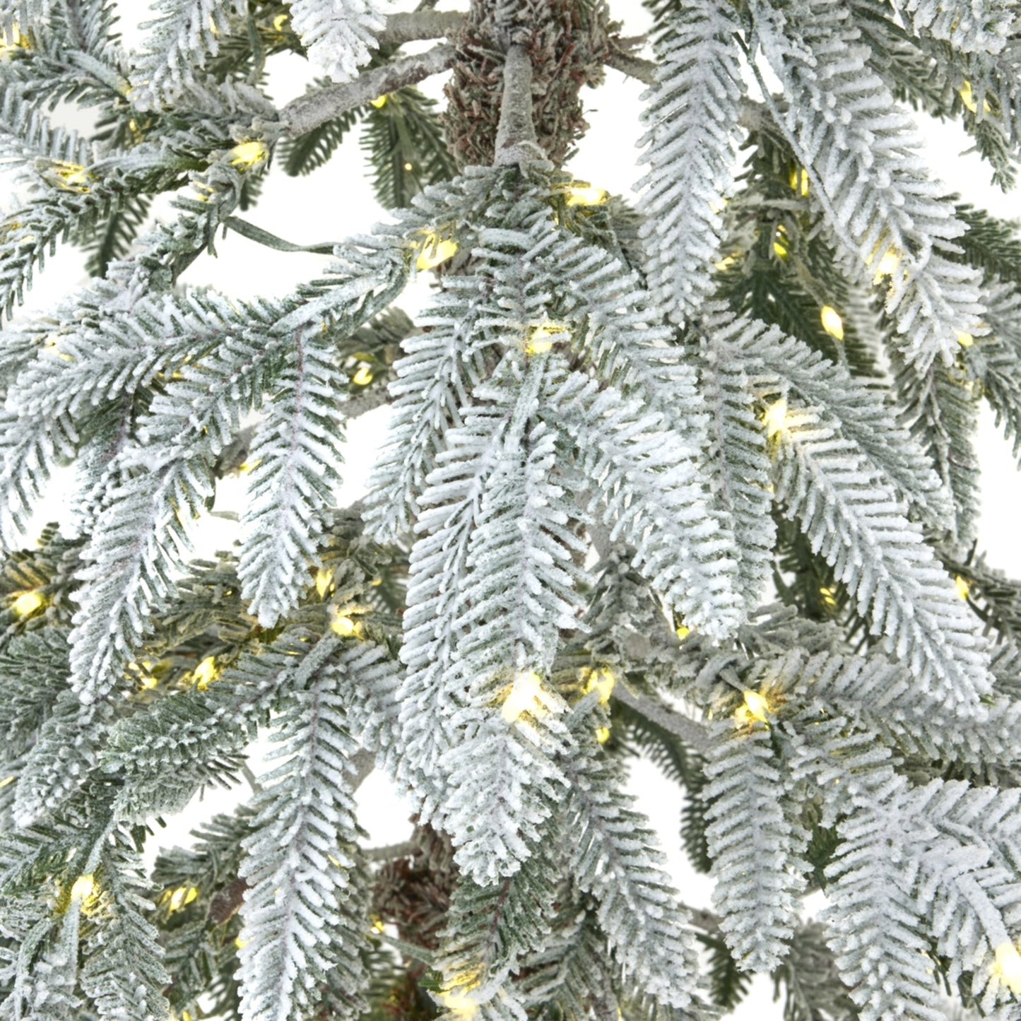 Large Snowy Woodland Pre - Lit 350 Led Christmas Tree Elegance - Darlington's Décor