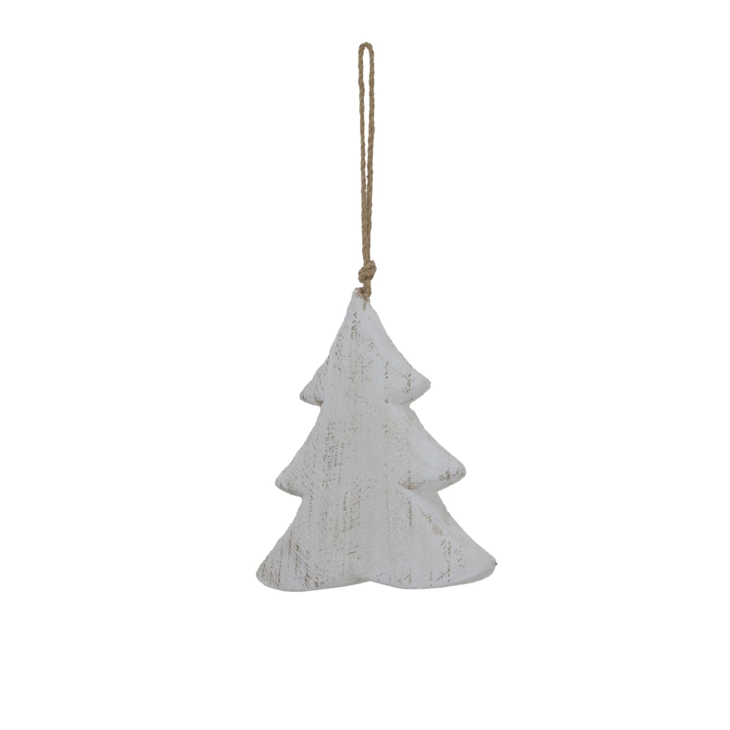 Large Whitewashed Rustic Hanging Tree Ornament Display - Darlington's Décor