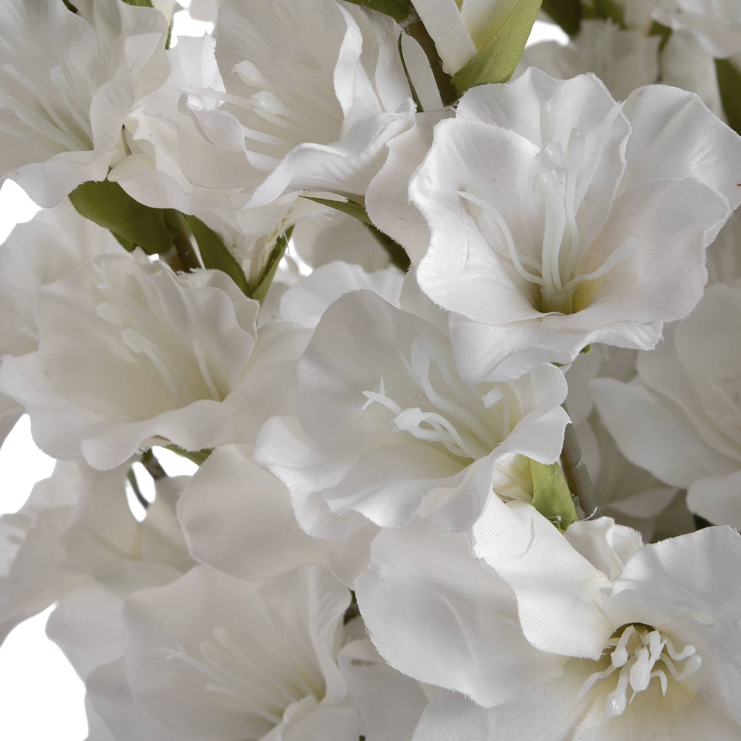 Lifelike White Gladioli Stems for Timeless Elegance - Darlington's Décor