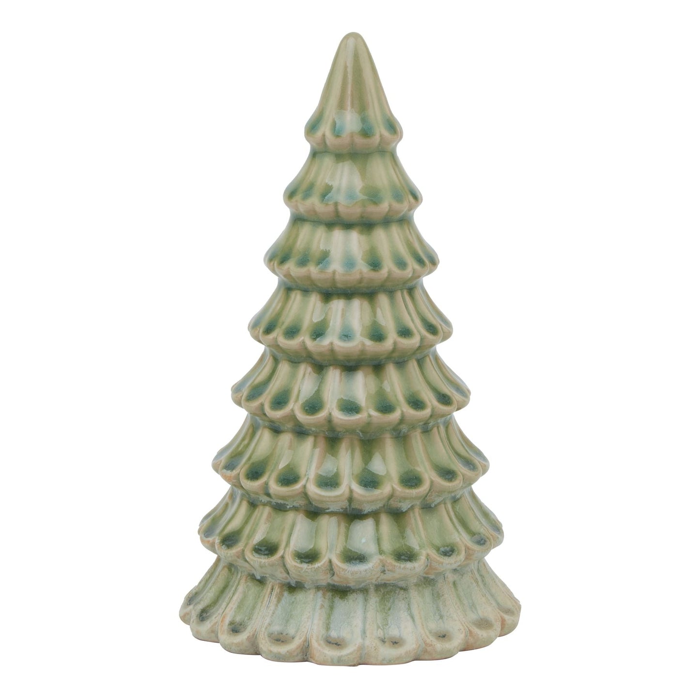 Light Green Ceramic Fir Tree for Modern Holiday Decor - Darlington's Décor