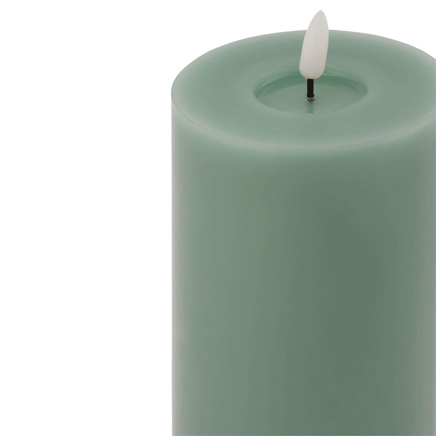 Luxe Collection Melt Effect 3.5x9 Sage LED Wax Candle - Darlington's Décor