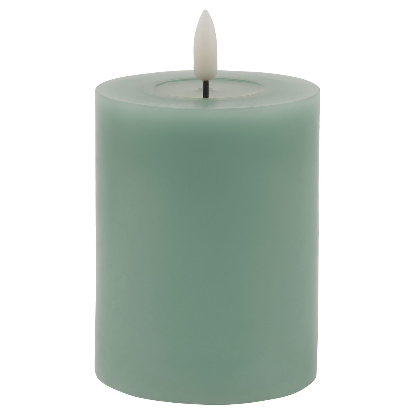 Luxe Collection Melt Effect 3x4 Sage LED Wax Candle - Darlington's Décor