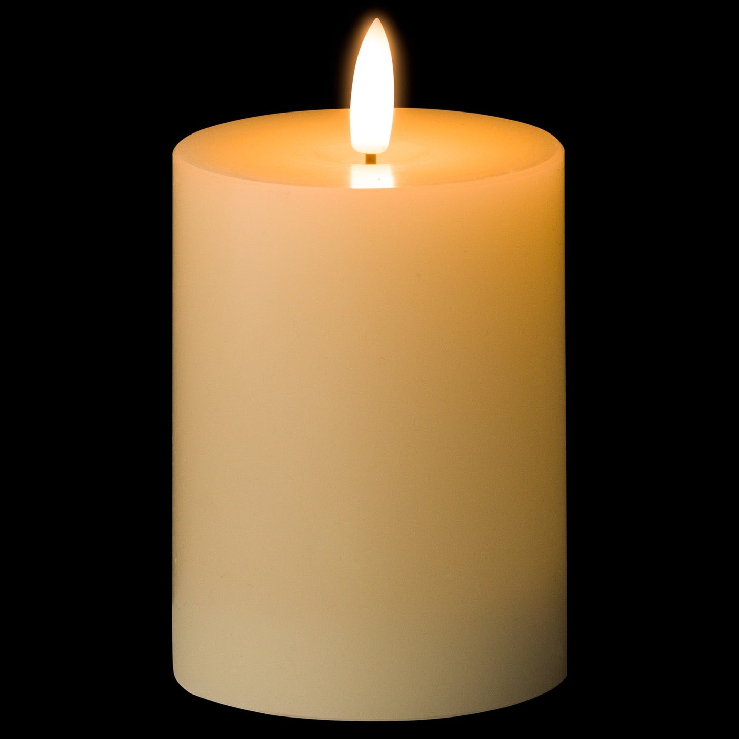Luxe Collection Natural Glow 3 x 4 LED Cream Candle for Ambiance - Darlington's Décor