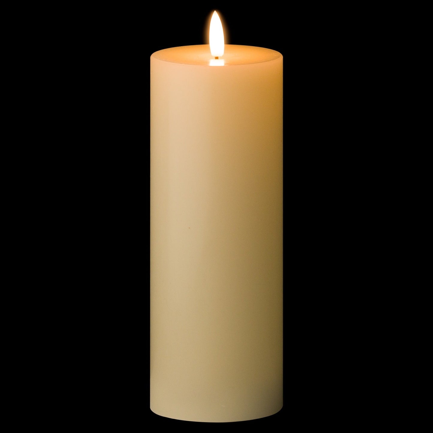 Luxe Collection Natural Glow 3 x 8 LED Cream Candle for Safe Ambiance - Darlington's Décor