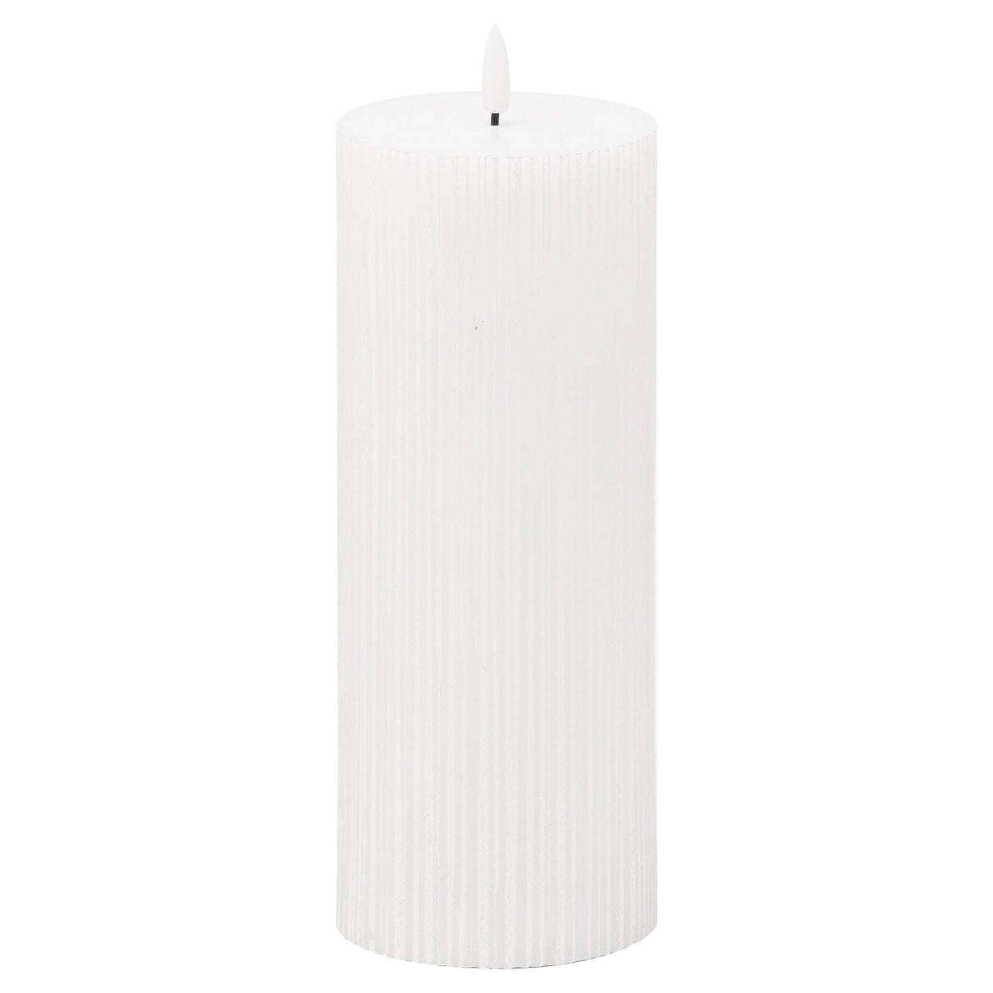 Luxe Collection Natural Glow 3.5x9 Ribbed LED Candle - Darlington's Décor