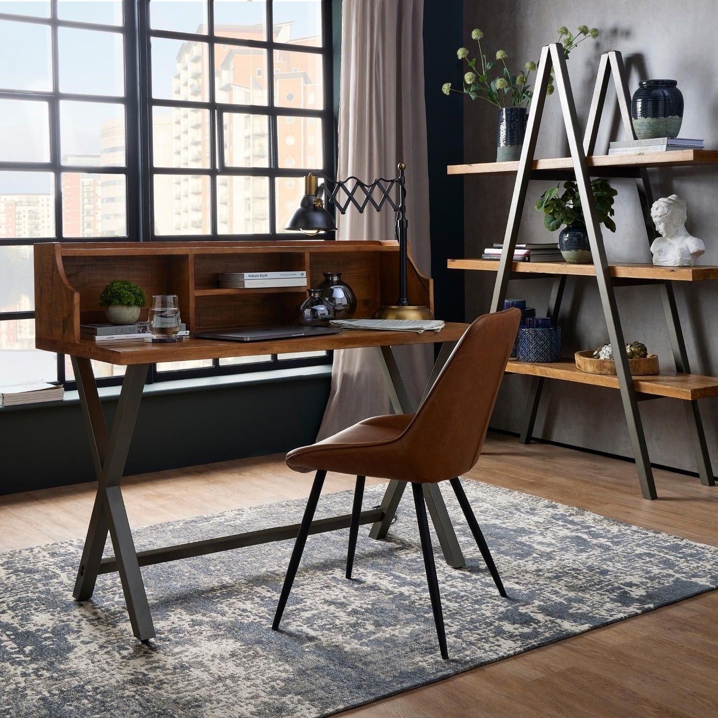 Elegant Malmo Tan Dining Chair with Easy - Care Faux Leather - Darlington's Décor