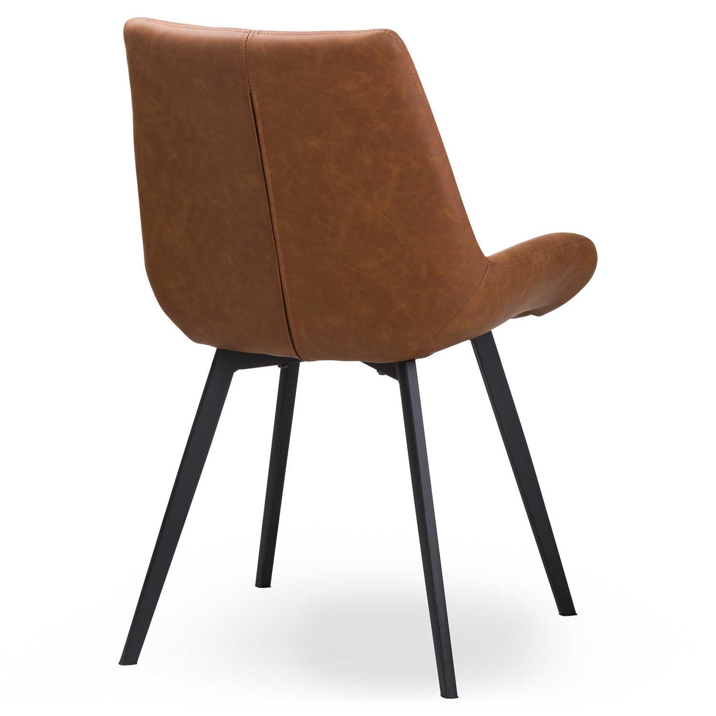 Elegant Malmo Tan Dining Chair with Easy - Care Faux Leather - Darlington's Décor