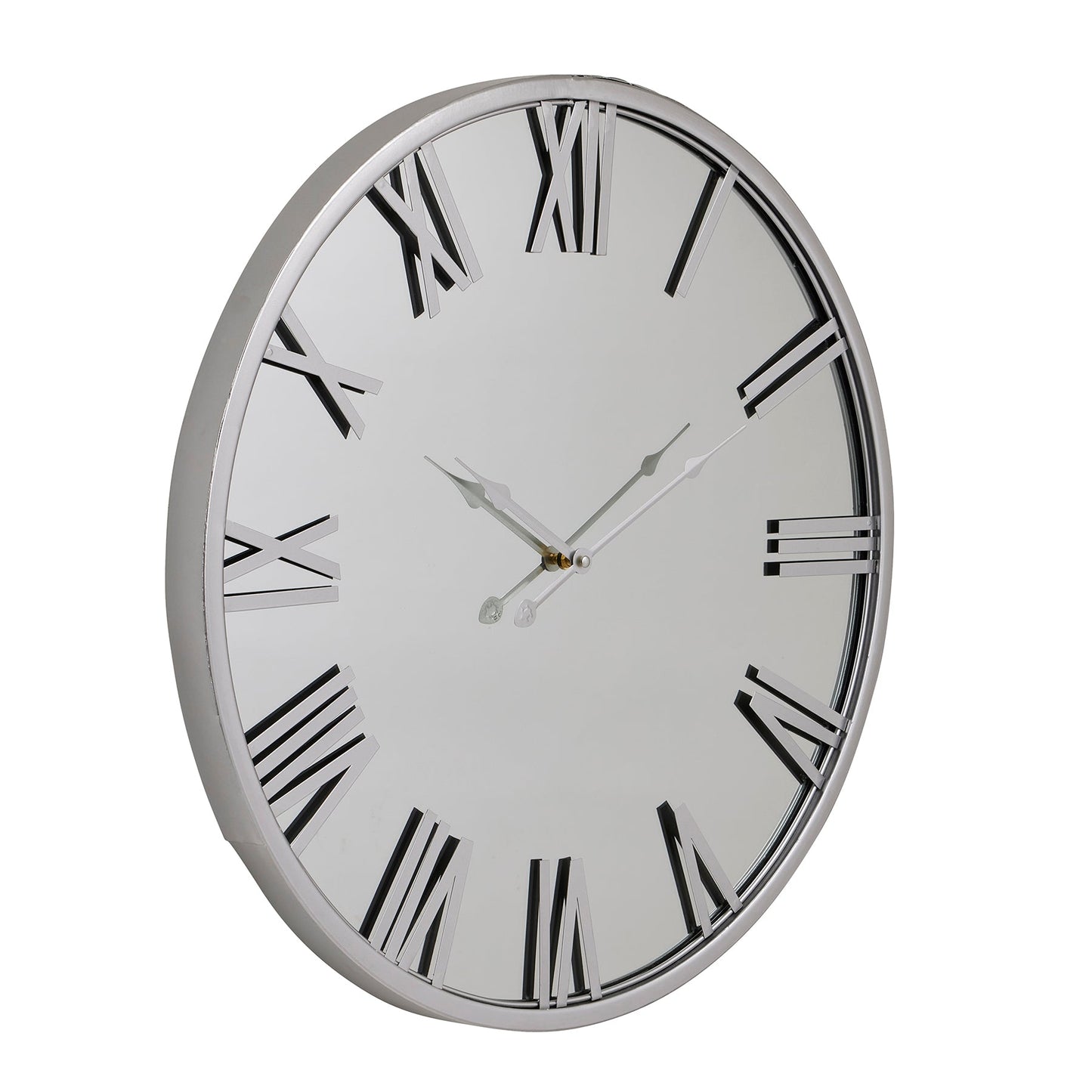 Mayer Mirrored Wall Clock for Elegant Modern Spaces - Darlington's Décor