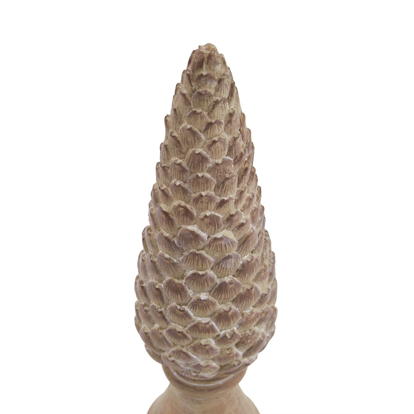 Medium Pinecone Sculpture On Base For Rustic Decor - Darlington's Décor