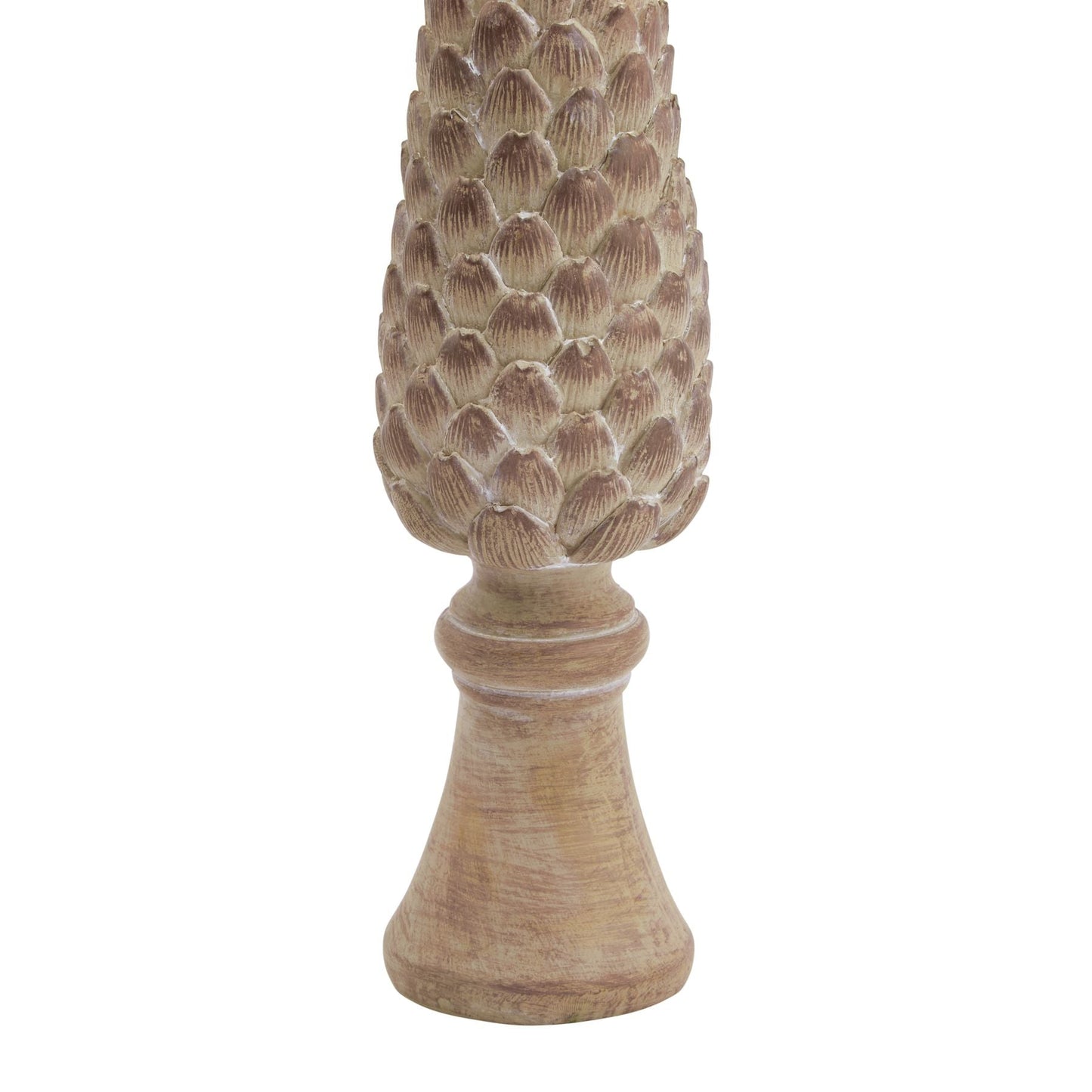 Medium Pinecone Sculpture On Base For Rustic Decor - Darlington's Décor