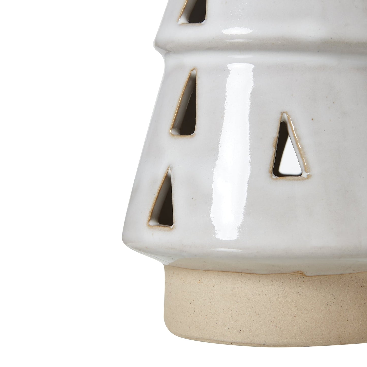 Medium White Ceramic Cut - Out Tree With LED Lights Decor - Darlington's Décor