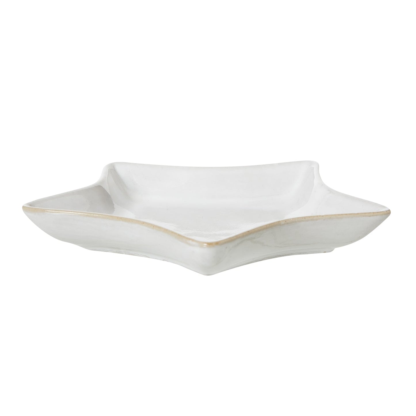 Medium White Ceramic Star Dish for Elegant Displays - Darlington's Décor