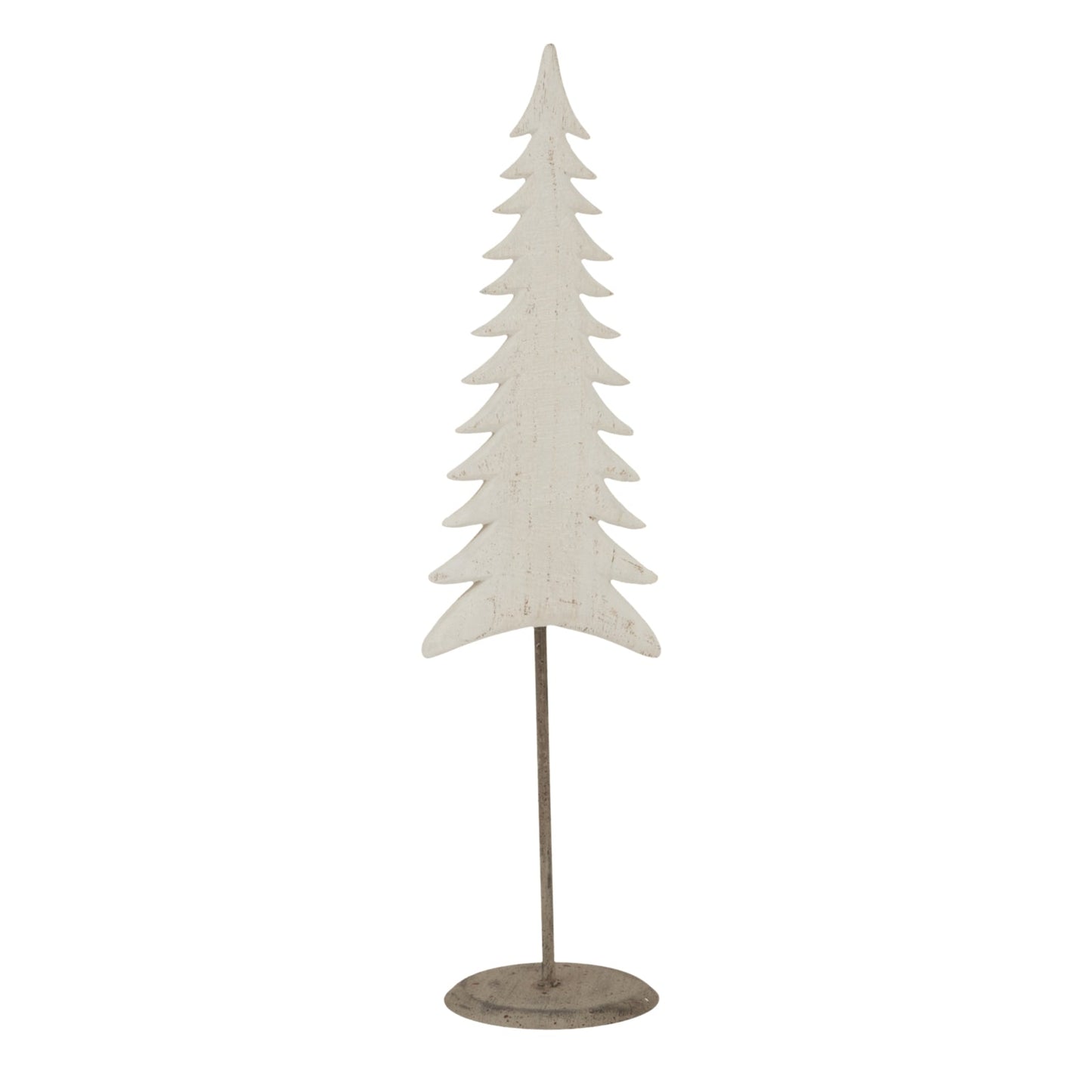 Medium Whitewashed Tall Tree On Stand for Stylish Decor - Darlington's Décor