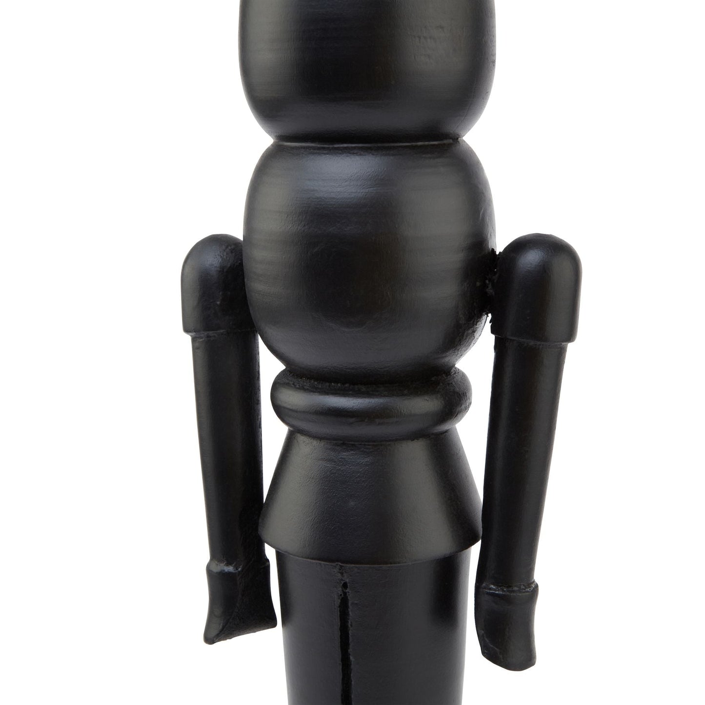 Minimalist Black Wooden Large Nutcracker Decoration Artistry - Darlington's Décor